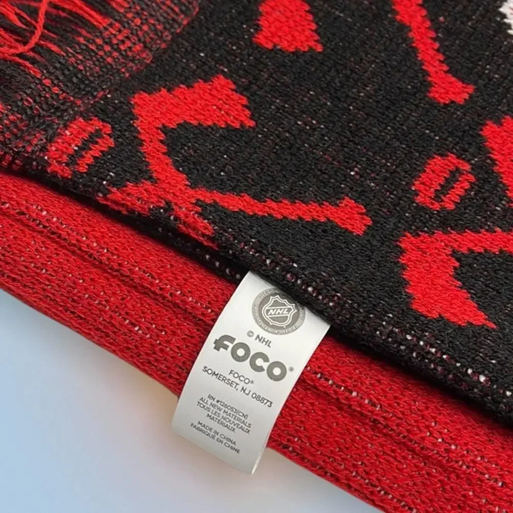 NHL DETROIT RED WINGS Long Knit Scarf